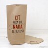 Bolsa Kraft para regalo, Kit Para que nada te detenga